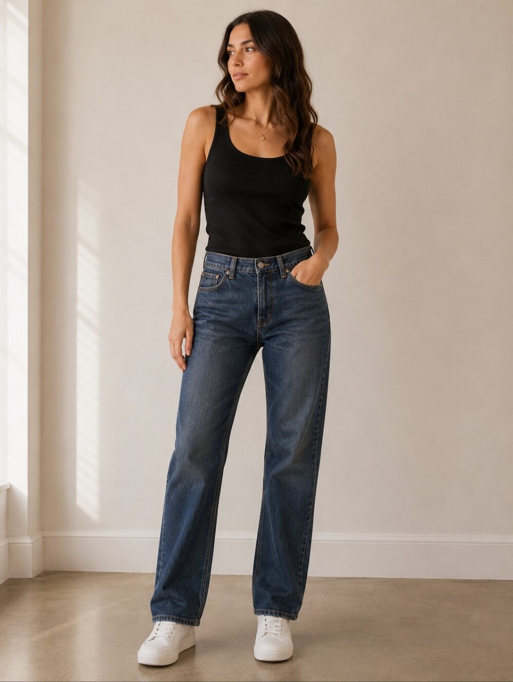Madewell The Curvy Dean Easy Straight Jeans Women's 28x28 Blue Denim